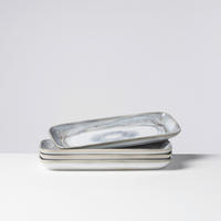 PLATTE TIEFER SEE  - Grauweiß, Basics, Keramik (28/2,5/11,5cm) - Gipfelstück