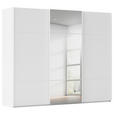 SCHWEBETÜRENSCHRANK 271/223/68 cm 3-türig Weiß  - Weiß, KONVENTIONELL, Glas/Holzwerkstoff (271/223/68cm) - Novel