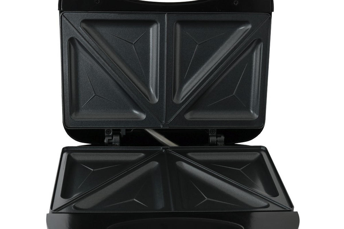 SANDWICHTOASTER  - Schwarz, Basics, Kunststoff/Metall (22/22/7,8cm)