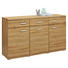 SIDEBOARD foliert Eichefarben - Eichefarben/Alufarben, Design, Holzwerkstoff/Kunststoff (150/88,4/43,6cm) - SetOne by Musterring SIDEBOARD foliert Eichefarben - Eichefarben/Alufarben, Design, Holzwerkstoff/Kunststoff (150/88,4/43,6cm) - SetOne by Musterring