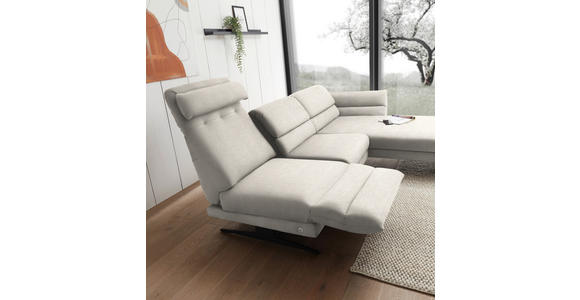 ECKSOFA  in Flachgewebe Naturfarben  279-327/176-217 cm  - Schwarz/Naturfarben, Design, Textil/Metall (279-327/176-217cm) - Dieter Knoll