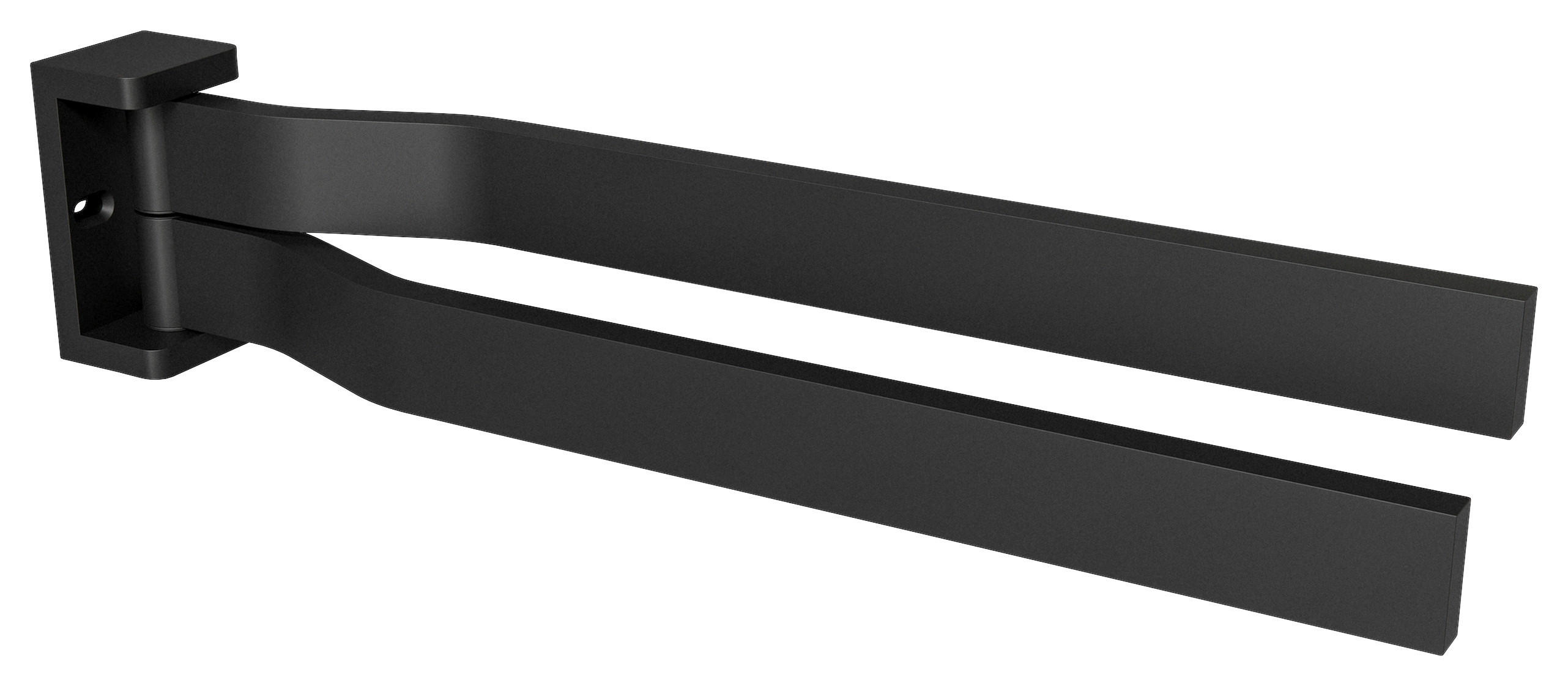 HANDTUCHHALTER Schwarz  - Schwarz, Basics, Metall (6/4,8/34,5cm) - Sadena
