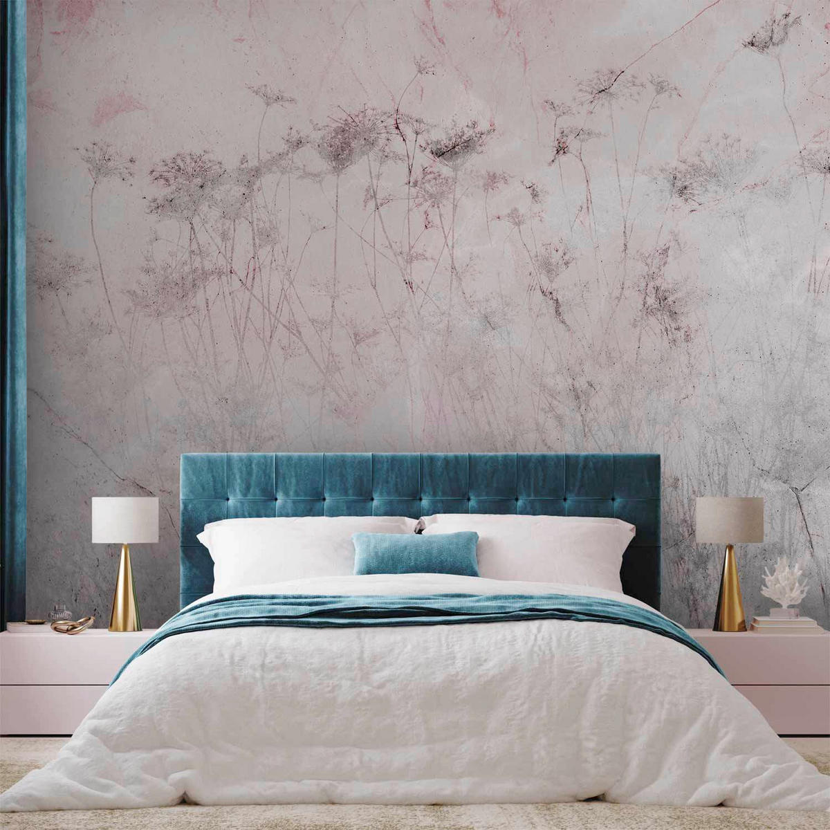 FOTOTAPETE  - Pink/Grau, LIFESTYLE, Textil (250/175cm) - artgeist