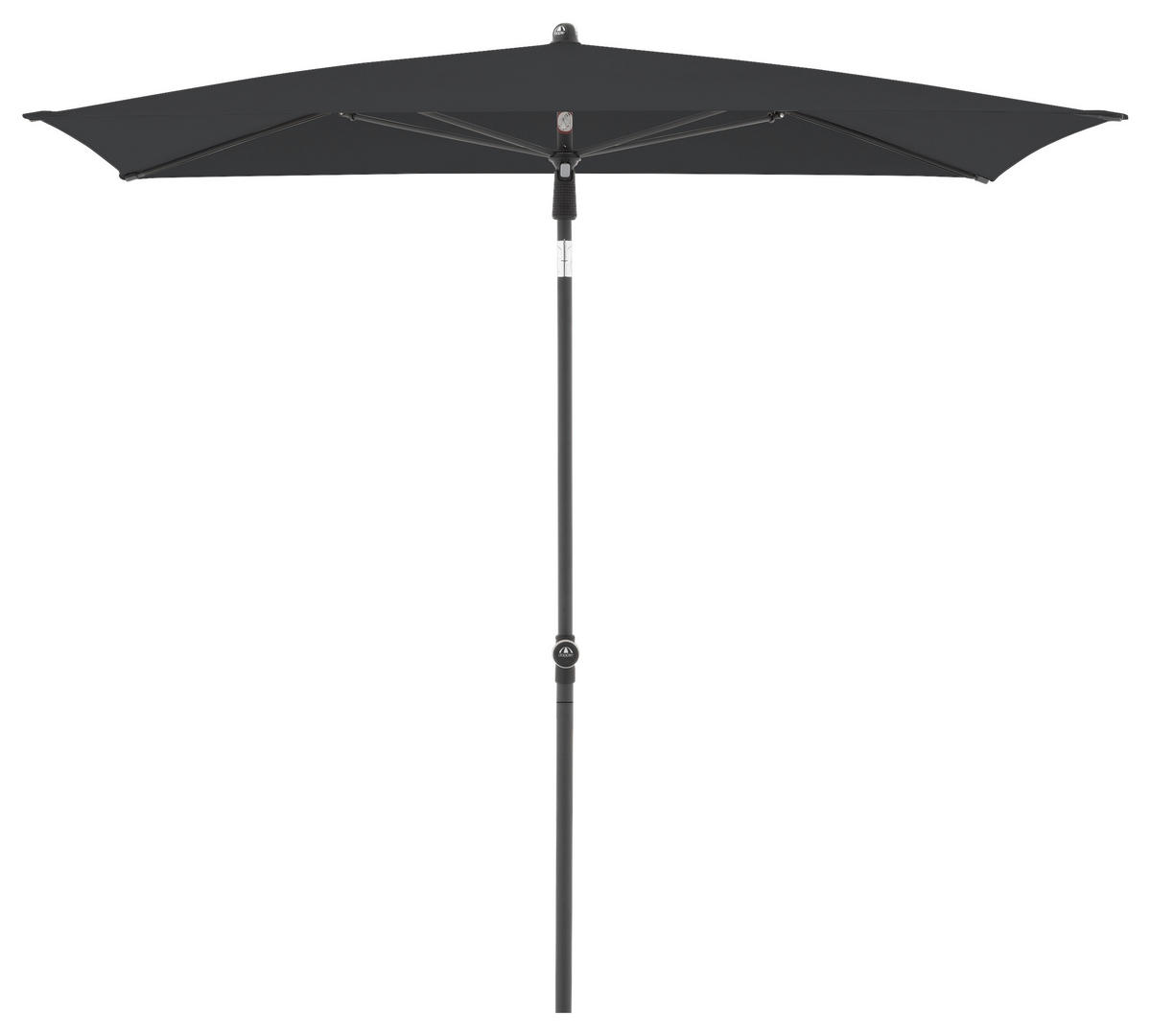 SONNENSCHIRM ca. 200x120  cm Anthrazit  - Anthrazit/Schwarz, Design, Textil/Metall (120/200cm) - Doppler