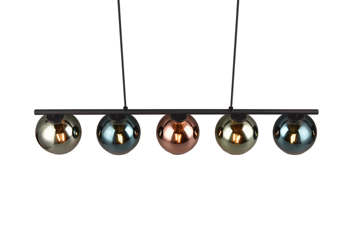 PENDELLEUCHTE Sheldon 83/13/150 cm   - Blau/Multicolor, Design, Glas/Metall (83/13/150cm)