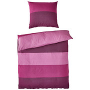 BETTWÄSCHE Biber Rosa, Pink, Brombeere 135/200 cm - Pink/Brombeere, Design, Textil (135/200cm) - Tom Tailor