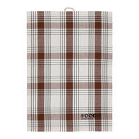 DISKHANDDUK brun, vit  - vit/brun, Basics, textil (50/70cm)