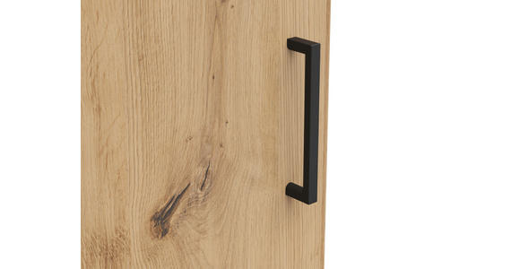 ECKKOMMODE 101/83/71 cm in Eiche Artisan - Anthrazit/Schwarz, MODERN, Holzwerkstoff/Kunststoff (101/83/71cm) - Carryhome