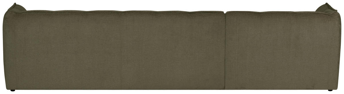 ECKSOFA LIVOLI in Chenille Grün  218/290 cm  - Schwarz/Grün, Design, Textil (218/290cm) - MID.YOU