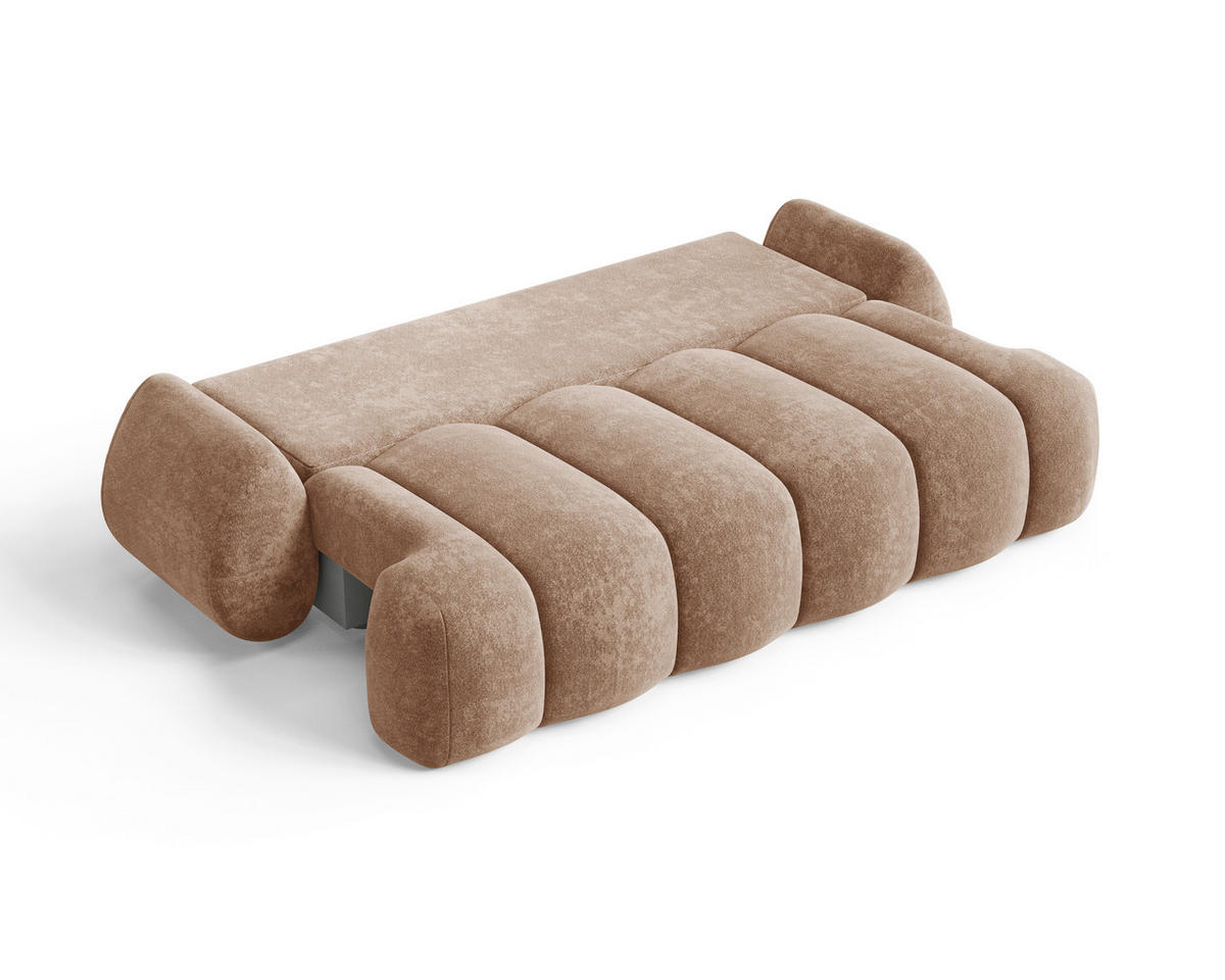 SCHLAFSOFA STONE in Rostfarben  - Rostfarben/Schwarz, Design, Kunststoff/Textil (270/103/113cm) - MID.YOU