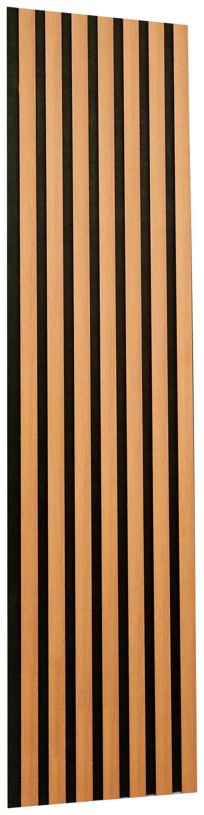 AKUSTIKPANEEL Echtholz, Nachbildung 30,5/132,5/2,1 cm 4 Stück  - Walnussfarben/Schwarz, Trend, Holz/Holzwerkstoff (30,5/132,5/2,1cm) - Boxxx