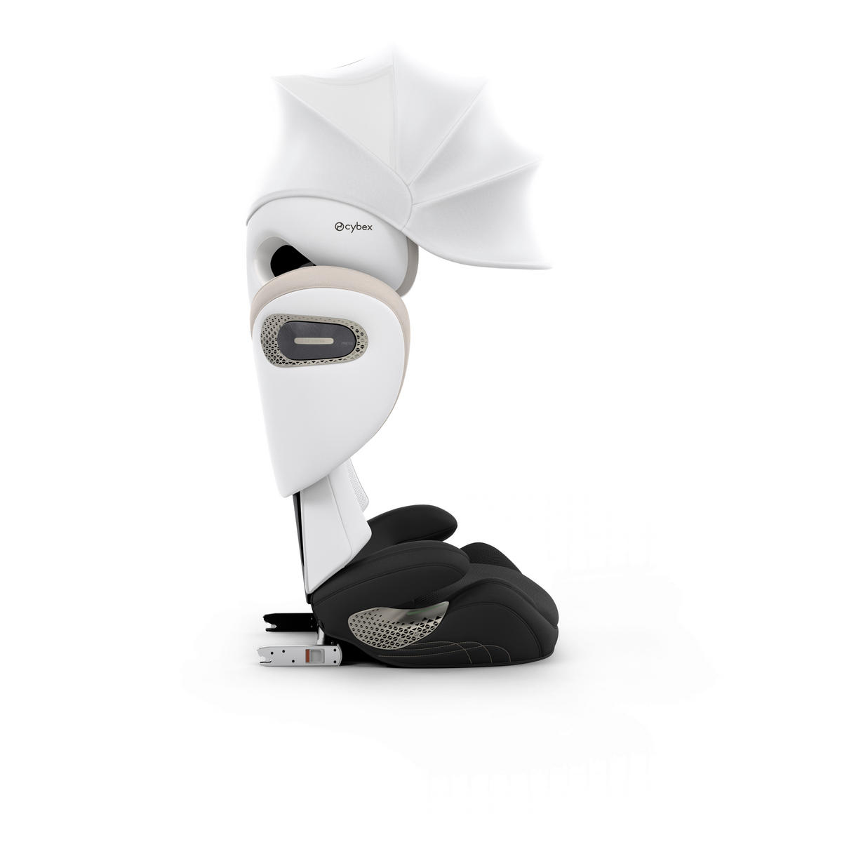 KINDERAUTOSITZ Solution S Style Off White  - Weiß, Basics, Kunststoff/Textil (42/49,5/61cm) - cybex PLATINUM