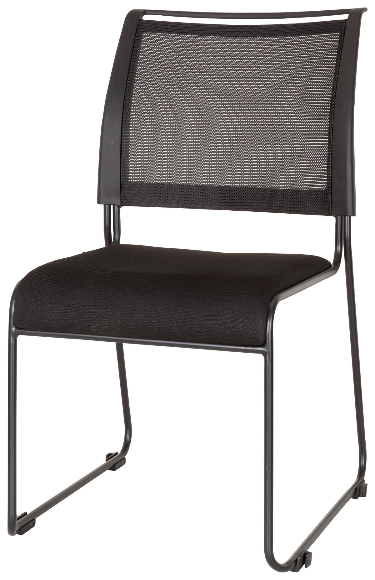 BESÖKSSTOL  i nätklädsel, flatväv svart  - svart, Modern, metall/textil (48/87/61cm) - MID.YOU