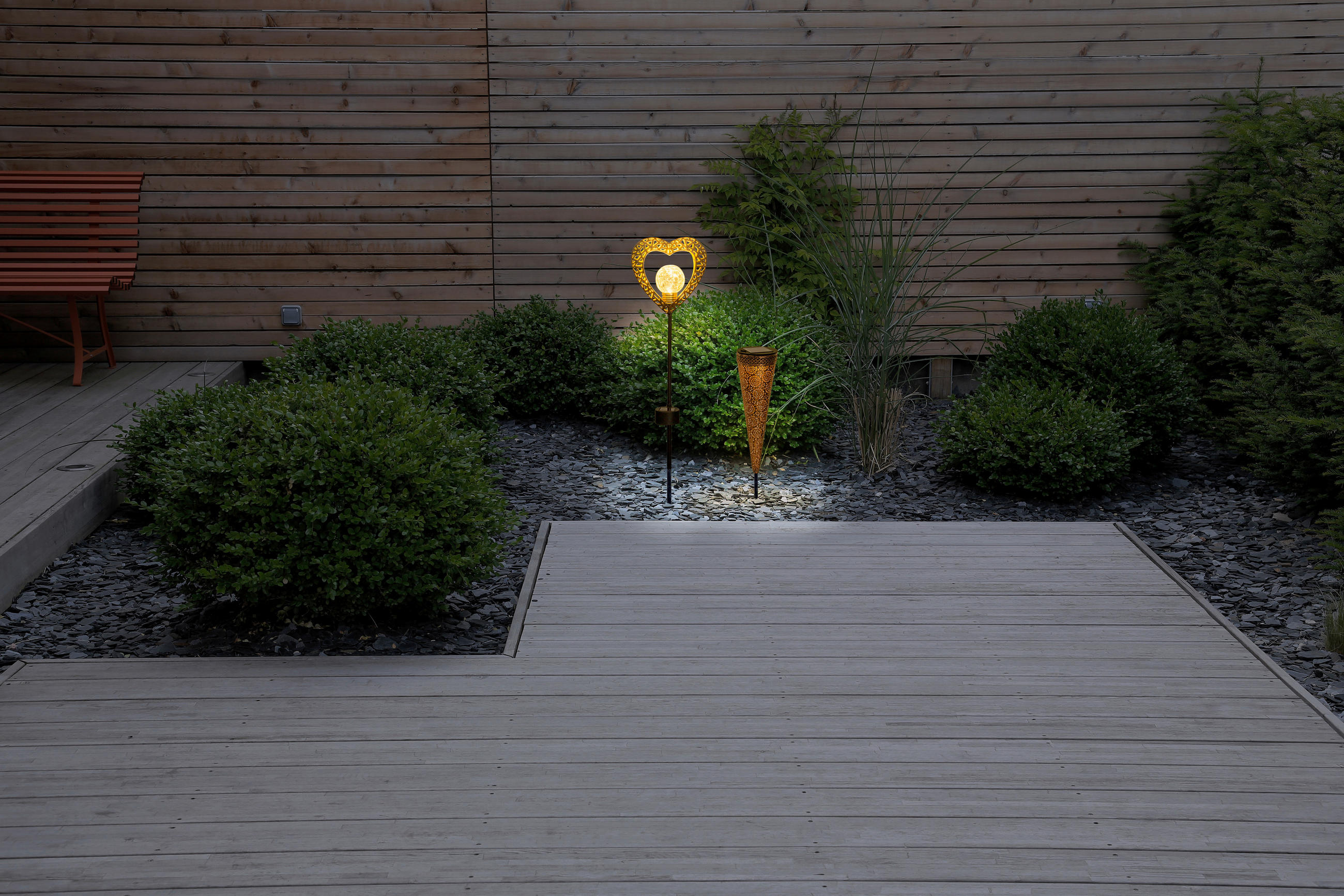 SOLARLEUCHTE  - Schwarz/Braun, Basics, Kunststoff/Metall (8,5/8,5/40cm) - Näve