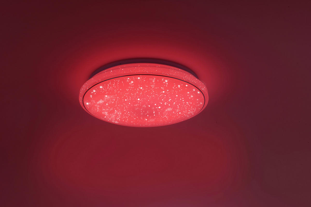 LED-DECKENLEUCHTE Lolasmart-Jupi  Smart 44/44/11 cm   - Weiß, KONVENTIONELL, Kunststoff/Metall (44/44/11cm)