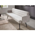 SITZBANK 216/86/68 cm Cord Hellgrau Metall  - Hellgrau/Schwarz, Design, Textil/Metall (216/86/68cm) - Dieter Knoll