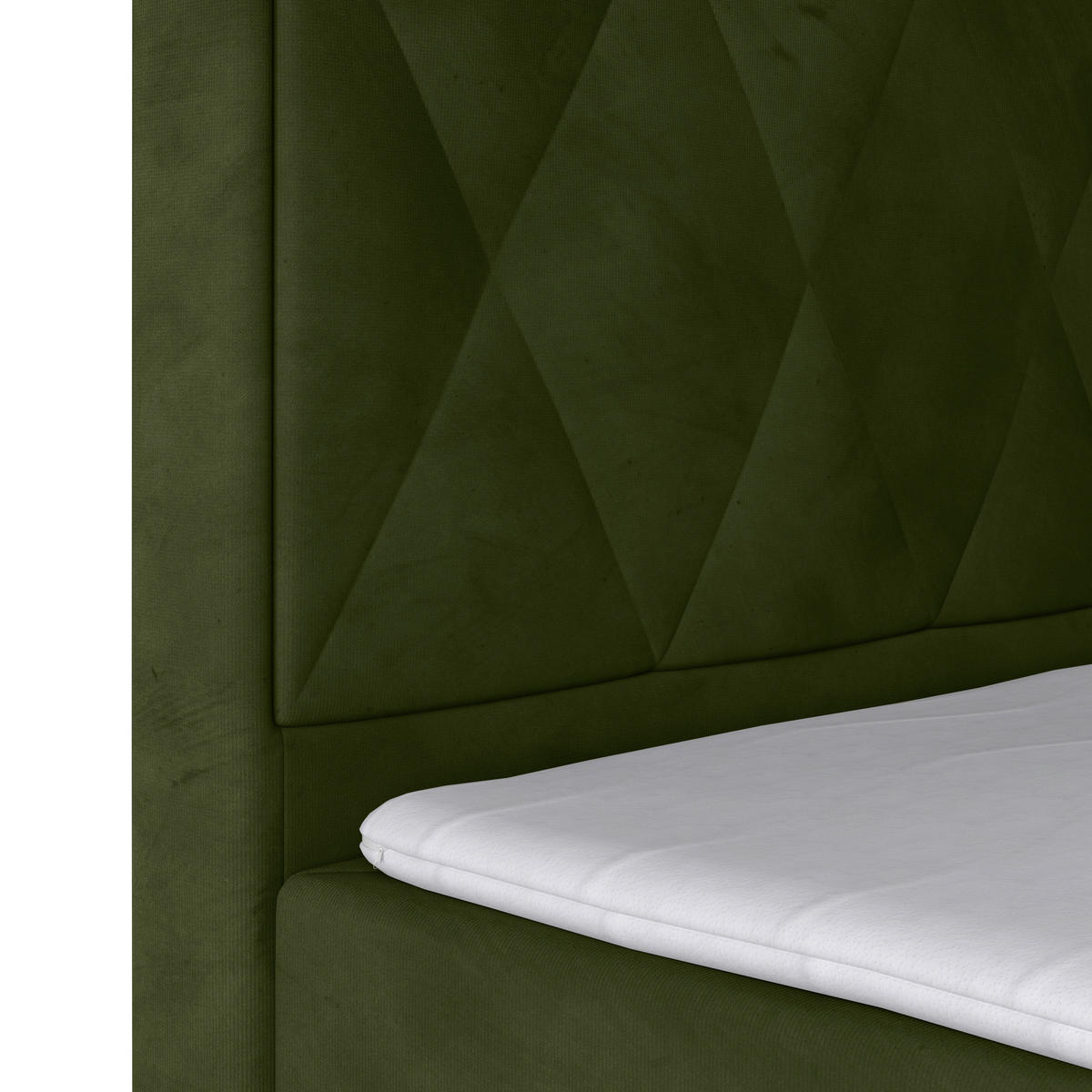 BOXSPRINGBETT 180/200 cm  in Grün  - Grün, Modern, Holz/Kunststoff (180/200cm) - MID.YOU