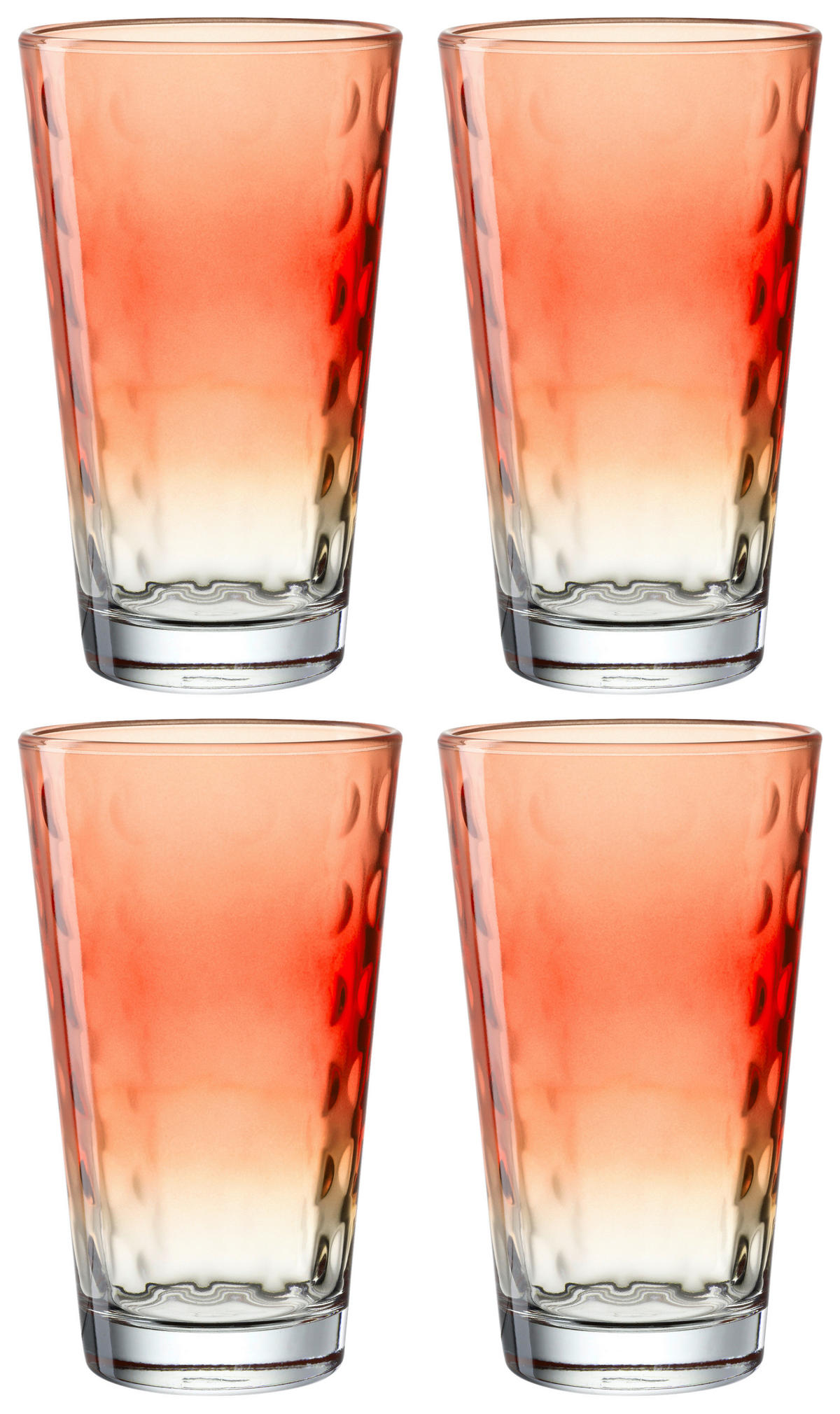 GLÄSERSET Optik XL 4-teilig  - Basics, Glas (9,20/15,50/9,20cm) - Leonardo