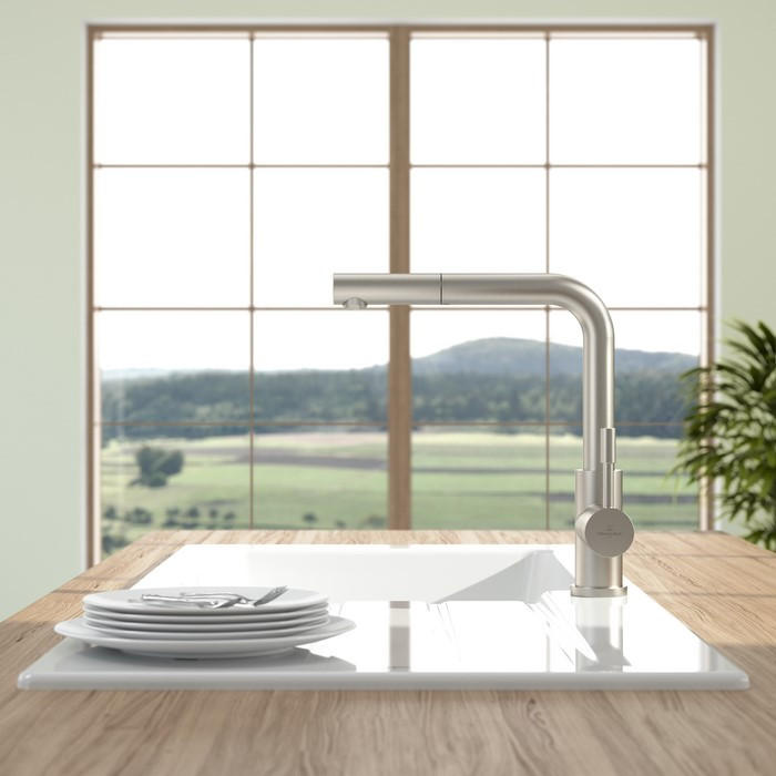 KÜCHENARMATUR 969701LC  - Edelstahlfarben, Basics, Metall (4,5/30,5/27,5cm) - Villeroy & Boch