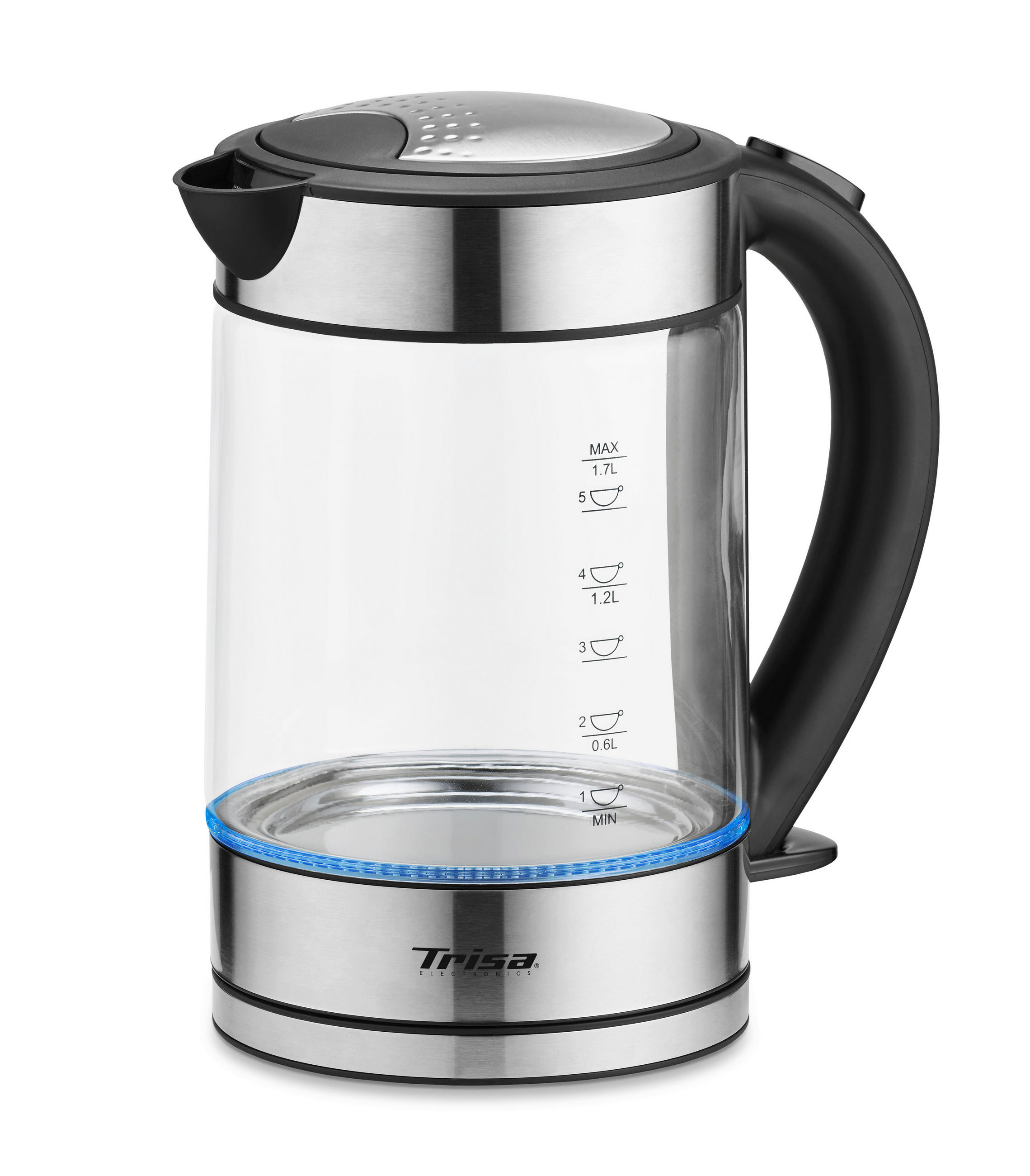 WASSERKOCHER 1,7 l  - Design, Glas (1,7l) - Trisa Electronics