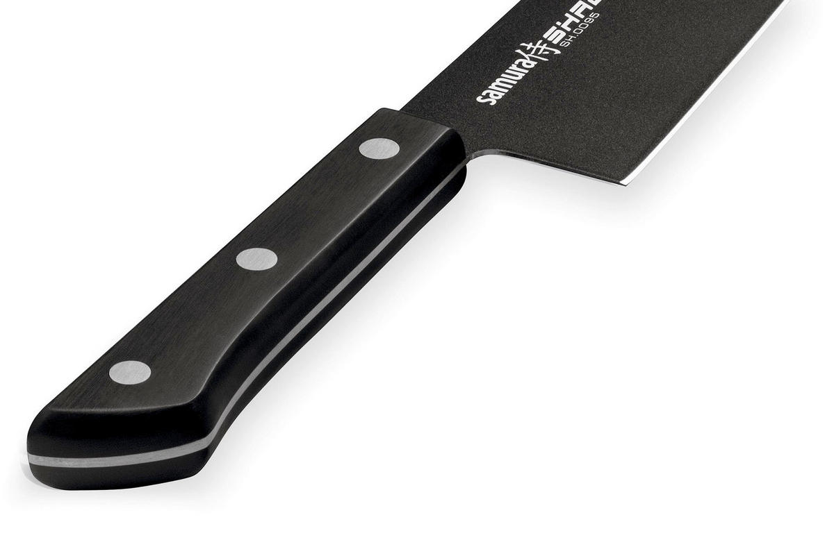 NOŽ SANTOKU  SHADOW        29,5 cm    nerjaveče jeklo - črna, Basics, kovina/umetna masa (29,5cm) - Samura