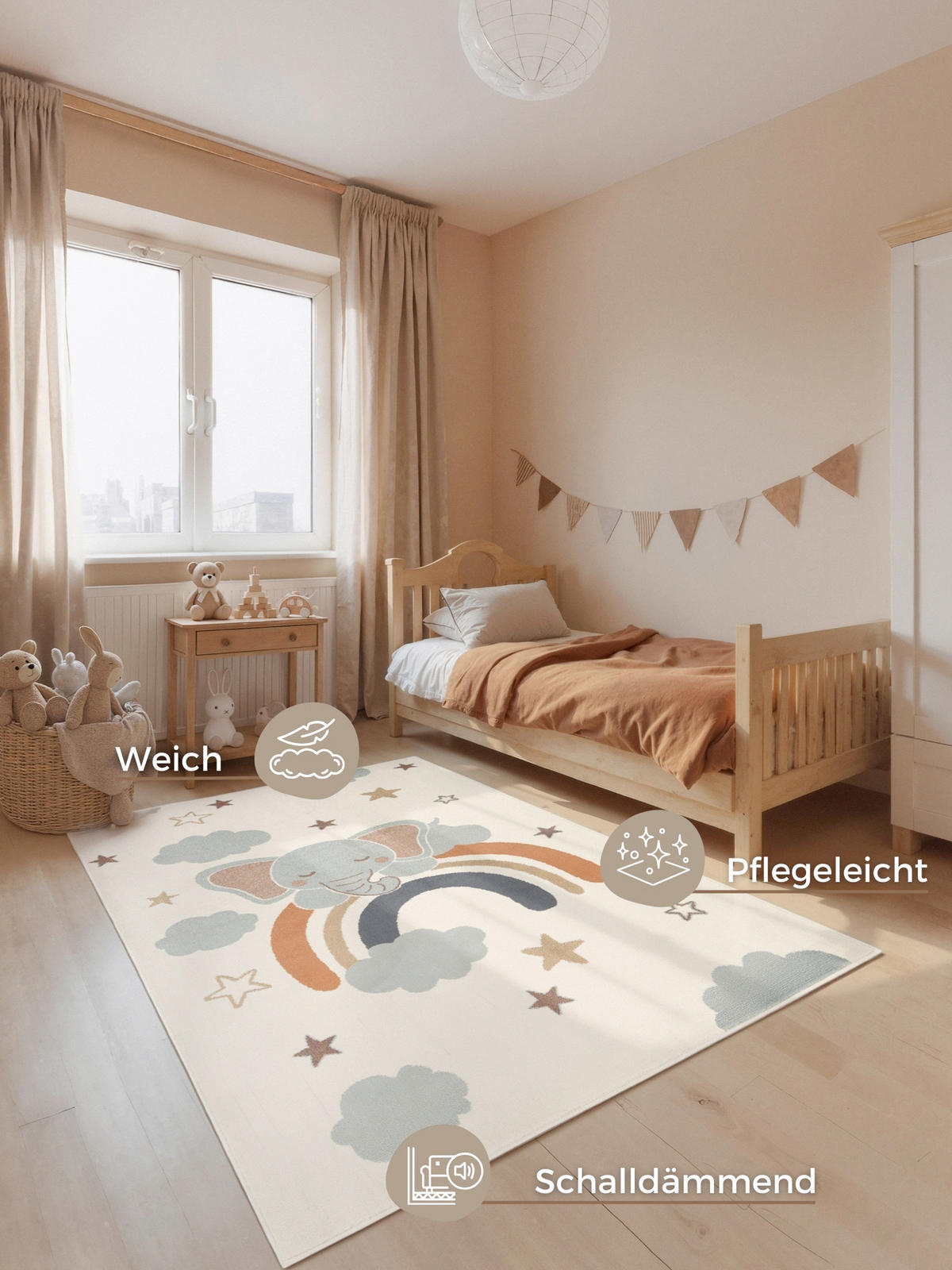 KINDERTEPPICH 120/170 cm Adventures  - Multicolor/Creme, Design, Kunststoff/Textil (120/170cm) - Ted Baker
