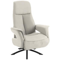 RELAXSESSEL Textil Beige  - Beige/Schwarz, Design, Textil/Metall (73/108/86cm) - Welnova