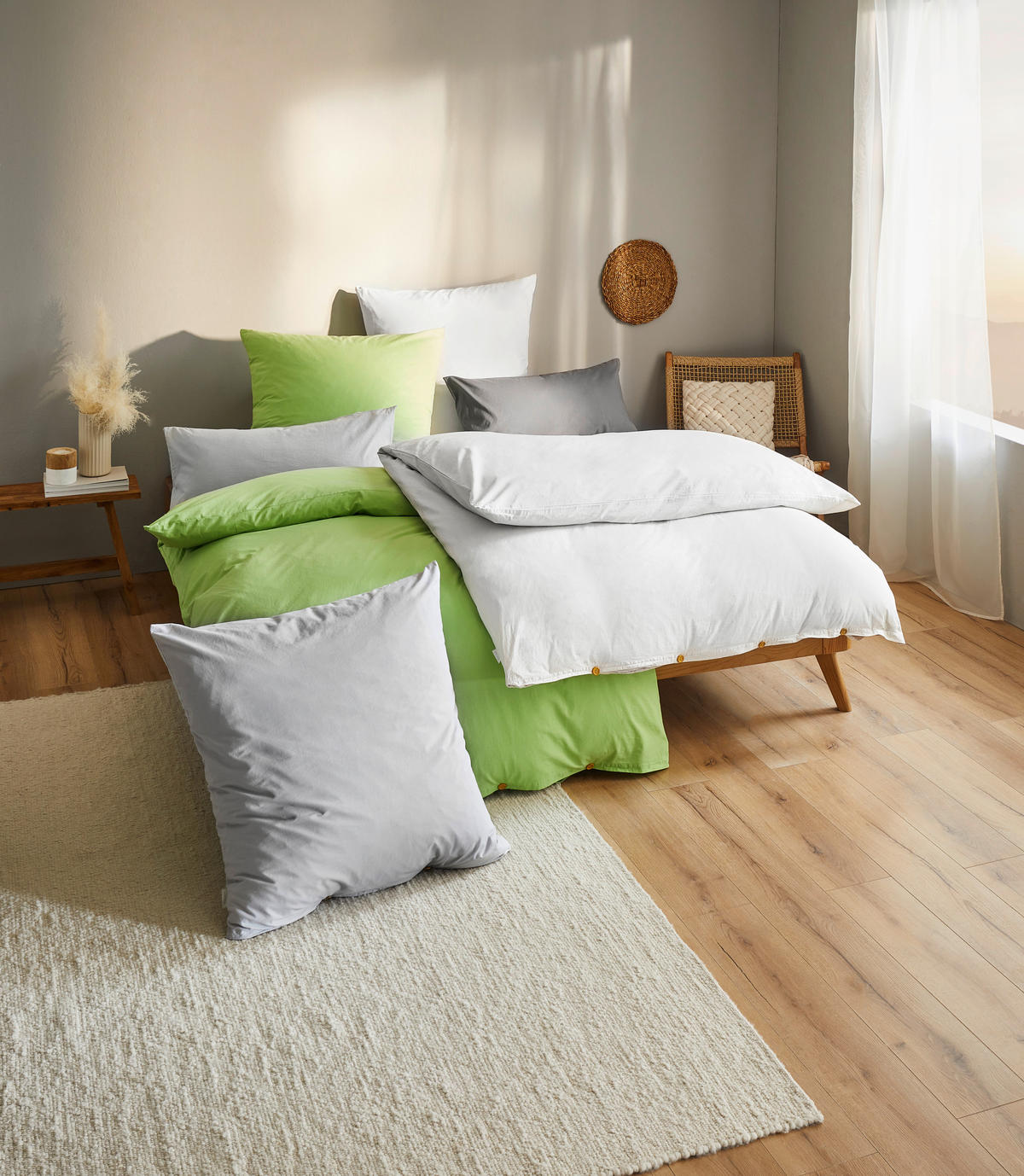 BETTWÄSCHE Renforcé 135/200 cm  - Creme, KONVENTIONELL, Textil (135/200cm) - Bio:Vio