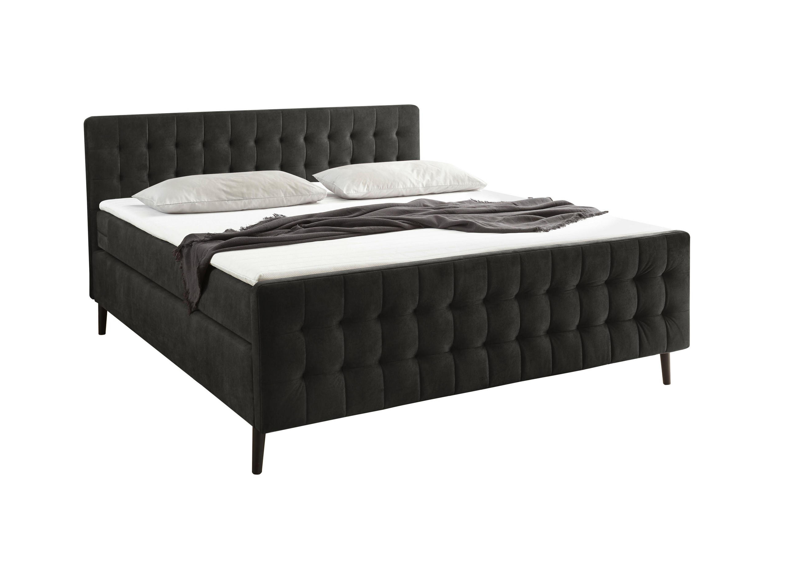 Boxspringbett 160/200 cm in Dunkelbraun