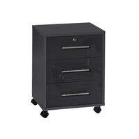 ROLLCONTAINER 44/58/40 cm  - Anthrazit/Silberfarben, LIFESTYLE, Holzwerkstoff/Metall (44/58/40cm) - MID.YOU