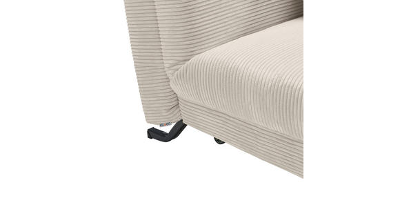 SCHLAFSOFA Cord Beige  - Beige/Schwarz, Design, Textil/Metall (145/85/100cm) - Carryhome