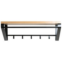 WANDGARDEROBE - Eichefarben/Schwarz, Holzwerkstoff/Metall (70/23/30cm)