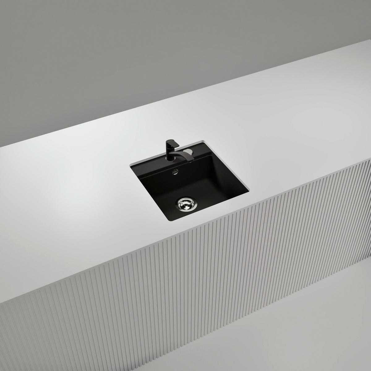 SPÜLE NEMN100SUGNE  - Graphitfarben, Basics, Stein (49/29/51cm) - Schock
