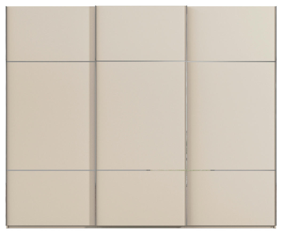 SCHWEBETÜRENSCHRANK 242/223/68 cm 3-türig Champagner  - Chromfarben/Champagner, KONVENTIONELL, Holzwerkstoff/Metall (242/223/68cm) - Novel