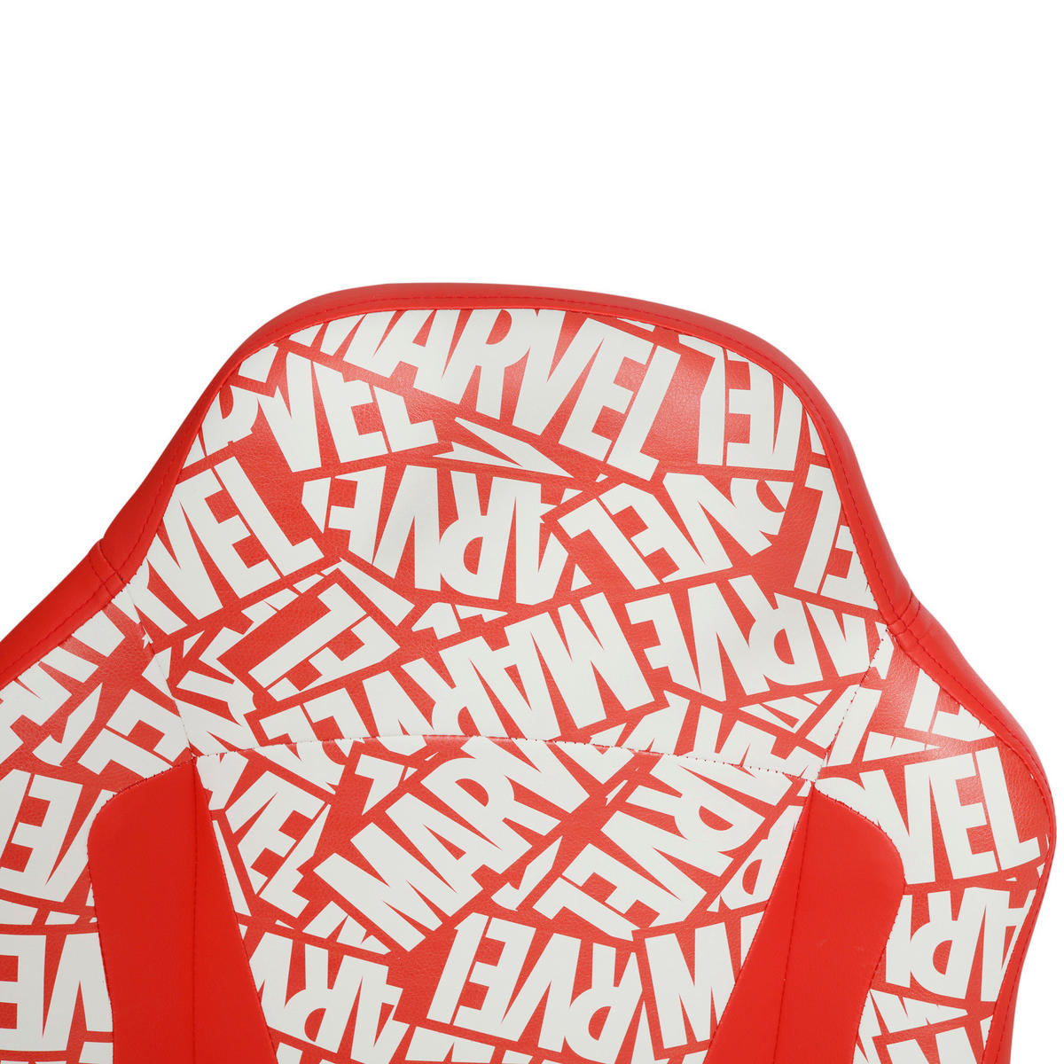 HERNÍ ŽIDLE, vzhled kůže, červená, bílá - bílá/černá, Design, textil/plast (60/98,5-108/63,6cm) - Marvel