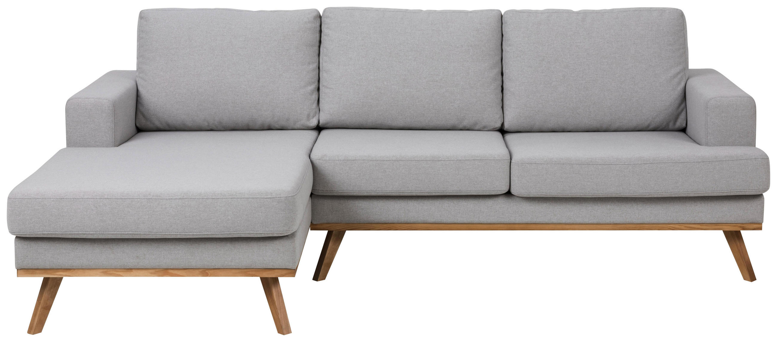 Wohnlandschaft in Textil Hellgrau