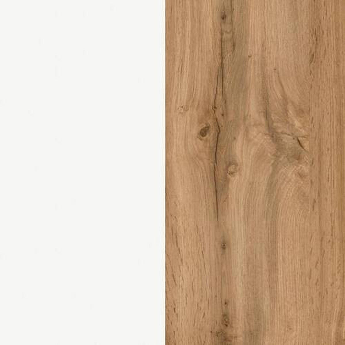 HOCHSCHRANK 65/180/35 cm  - Weiss/Eiche Wotan, Modern, Holzwerkstoff (65/180/35cm) - Held