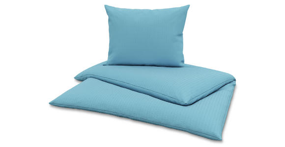 Bettwäsche Milena 140/200cm Türkis - Türkis, KONVENTIONELL, Textil - Luca Bessoni