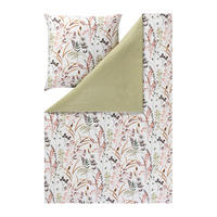 BETTWÄSCHE Natürlich Estella Makosatin 155/220 cm  - Hellgrün, Design, Textil (155/220cm) - Estella