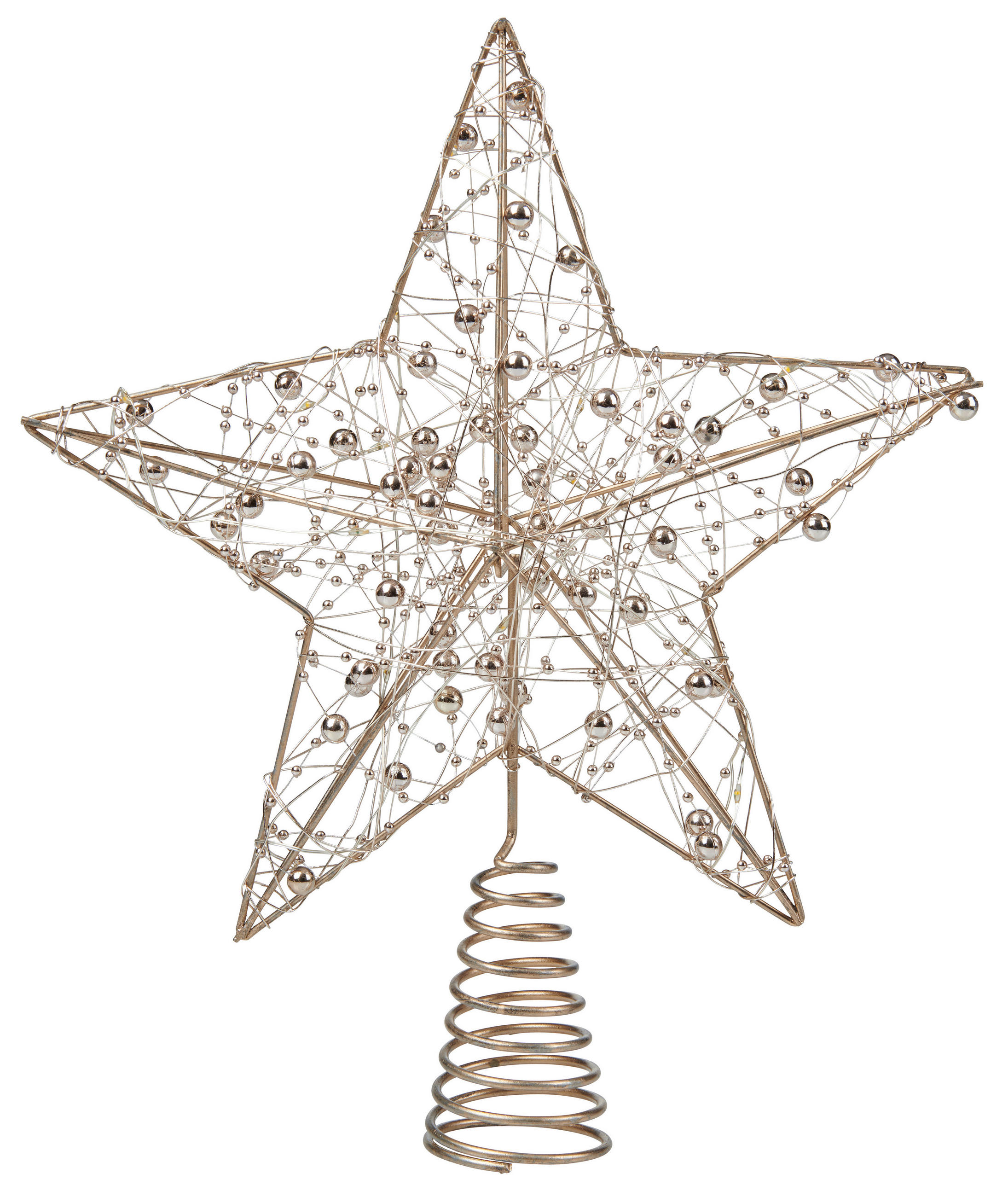 CHRISTBAUMSPITZE  - Goldfarben, Basics (6,00/25,00/27,00cm) - X-Mas