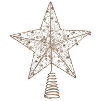 CHRISTBAUMSPITZE  - Goldfarben, Basics (6,00/25,00/27,00cm) - X-Mas