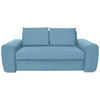 SCHLAFSOFA in Hellblau  - Chromfarben/Hellblau, Design, Holz/Textil (199/92/97cm) - Hom`in