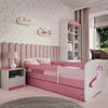 KINDER-/JUNIORBETT 80/160 cm  in Weiß, Pink  - Pink/Birkefarben, MODERN, Holz/Holzwerkstoff (80/160cm) - MID.YOU