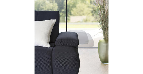 ECKSOFA in Struktur Schwarz 233/313 cm - Schwarz, Design, Kunststoff/Textil (233/313cm) - Emilio Belluti