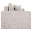 2-SITZER-SOFA in Chenille Creme  - Creme/Schwarz, KONVENTIONELL, Kunststoff/Textil (233/90/110cm) - Carryhome