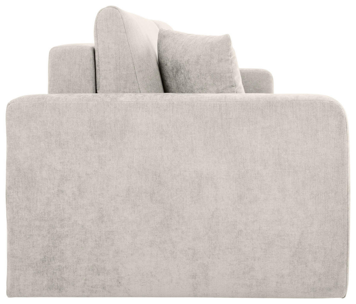 2-SITZER-SOFA in Chenille Creme  - Creme/Schwarz, Konventionell, Kunststoff/Textil (233/90/110cm) - MID.YOU