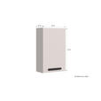 HÄNGESCHRANK 40/64/20 cm  - Sandfarben/Schwarz, KONVENTIONELL, Holzwerkstoff/Metall (40/64/20cm) - Xora
