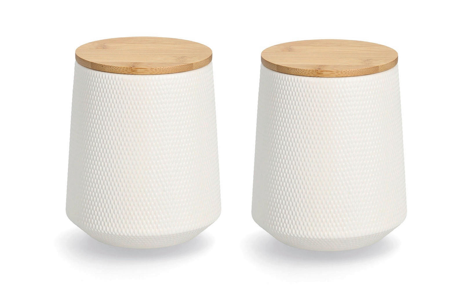 VORRATSDOSENSET  - Weiß, Basics, Keramik (25,5/25,5/15cm) - Zeller Present