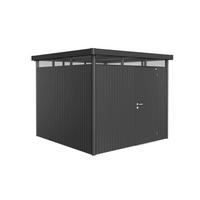 GERÄTEHAUS 275/222/275 cm  - Dunkelgrau, Basics, Metall (275/222/275cm) - Biohort