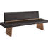 SITZBANK 230/88/58,7 cm in Eichefarben, Dunkelgrau - Eichefarben/Dunkelgrau, KONVENTIONELL, Leder/Holz (230/88/58,7cm) - Voglauer SITZBANK 230/88/58,7 cm in Eichefarben, Dunkelgrau - Eichefarben/Dunkelgrau, KONVENTIONELL, Leder/Holz (230/88/58,7cm) - Voglauer